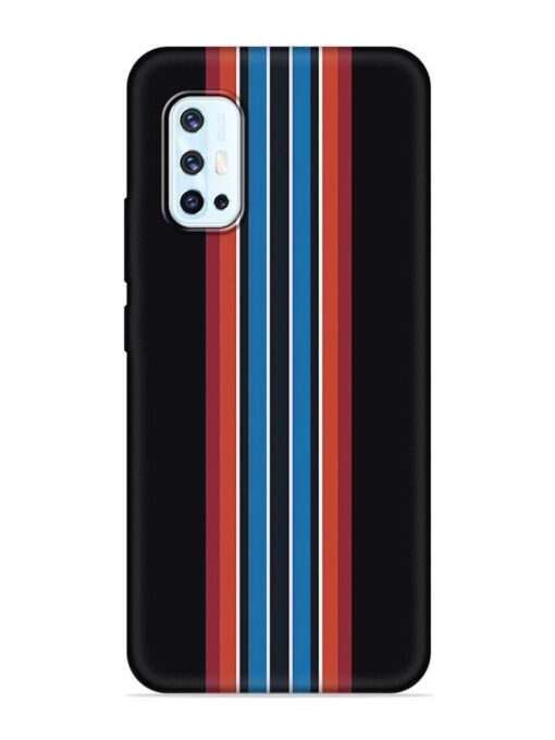 Vertical Strips Embossed Soft Silicone Case for Vivo V17 Zapvi