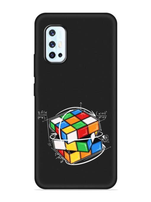 Cubik Vector Embossed Soft Silicone Case for Vivo V17 Zapvi