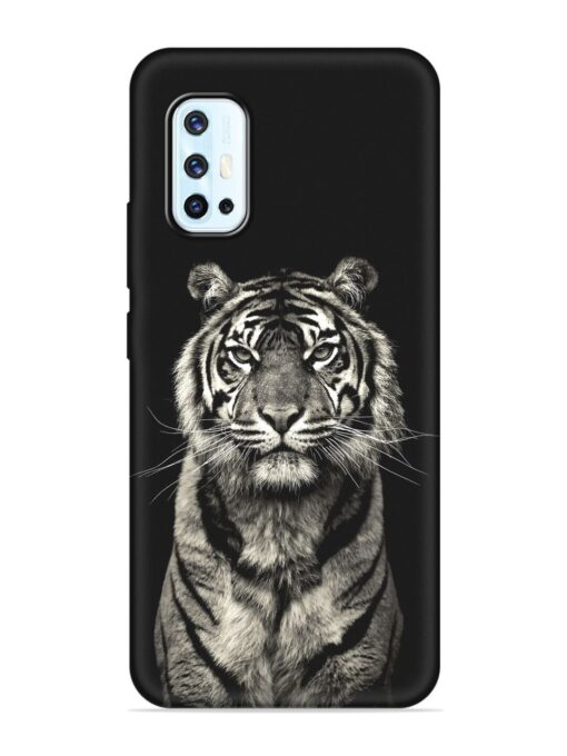 Tiger Art Embossed Soft Silicone Case for Vivo V17 Zapvi