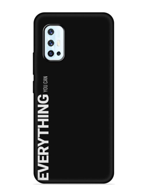 Everything You Can Embossed Soft Silicone Case for Vivo V17 Zapvi