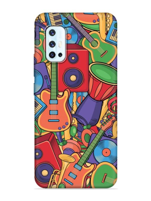 Colorful Music Art Embossed Soft Silicone Case for Vivo V17 Zapvi