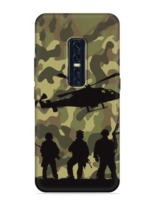 Army Heros Embossed Soft Silicone Case for Vivo V17 Pro