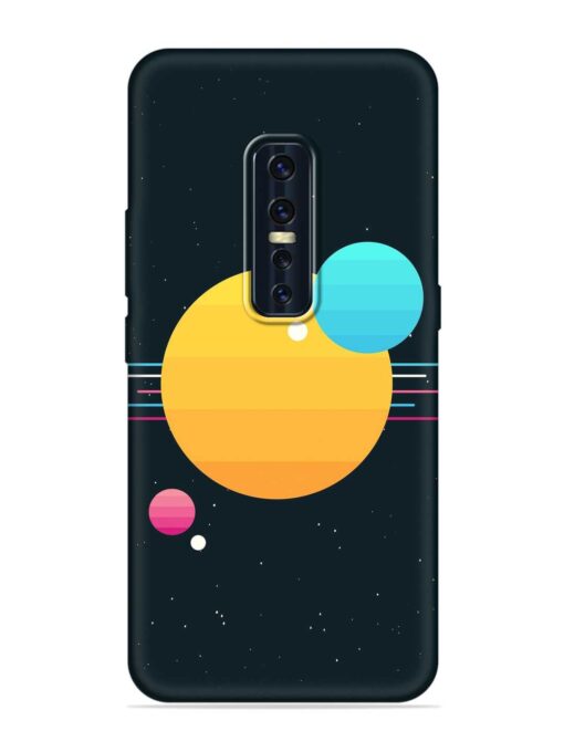 Round Vector Art Embossed Soft Silicone Case for Vivo V17 Pro Zapvi