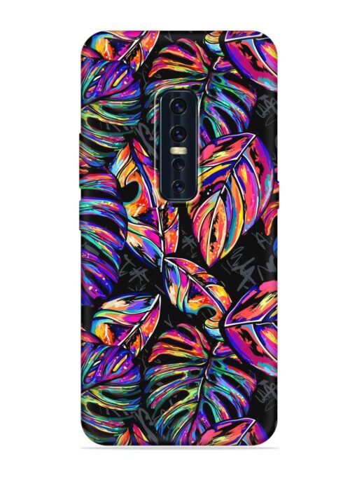 Tropical Seamless Vector Embossed Soft Silicone Case for Vivo V17 Pro Zapvi