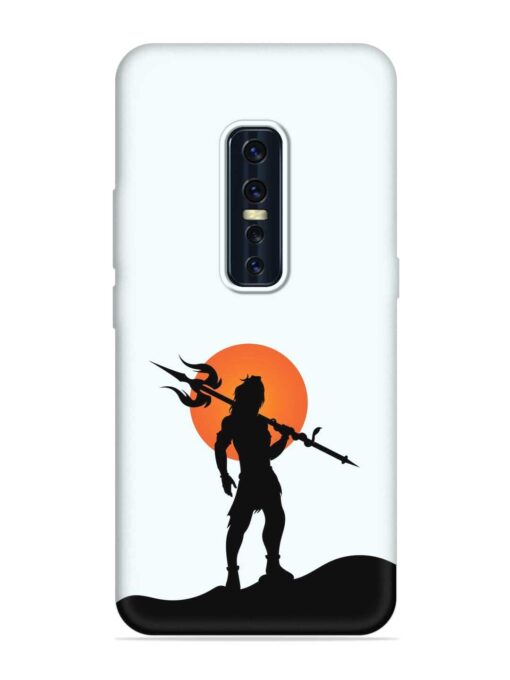 Lord Mahadev Trendy Embossed Soft Silicone Case for Vivo V17 Pro Zapvi