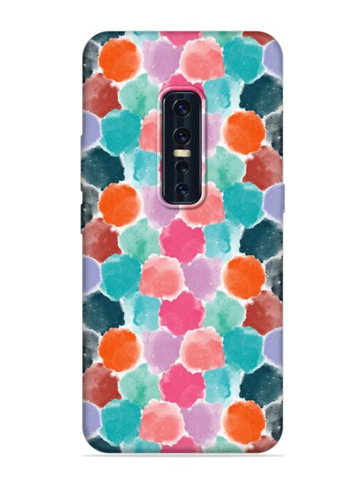 Colorful Seamless Pattern Embossed Soft Silicone Case for Vivo V17 Pro Zapvi