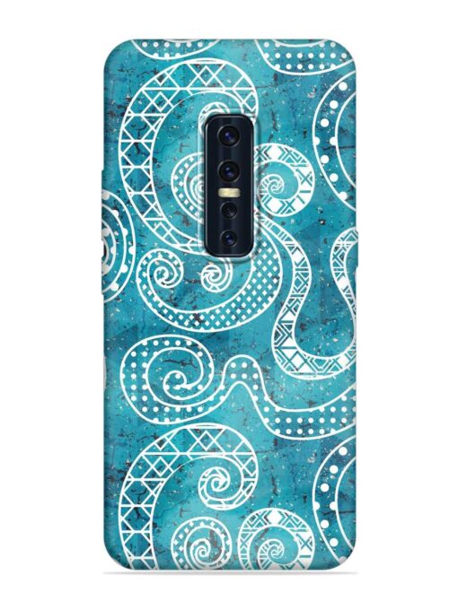 Vintage Curved Seamless Embossed Soft Silicone Case for Vivo V17 Pro Zapvi