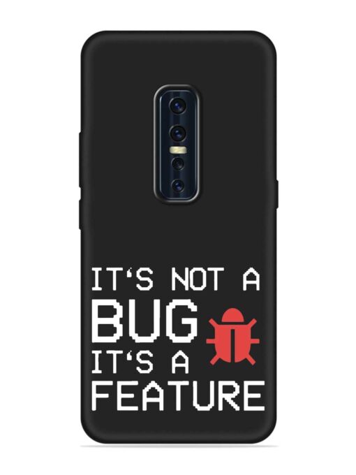 Not Bug Feature Embossed Soft Silicone Case for Vivo V17 Pro Zapvi