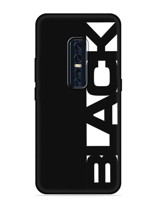 Black Typo Embossed Soft Silicone Case for Vivo V17 Pro Zapvi