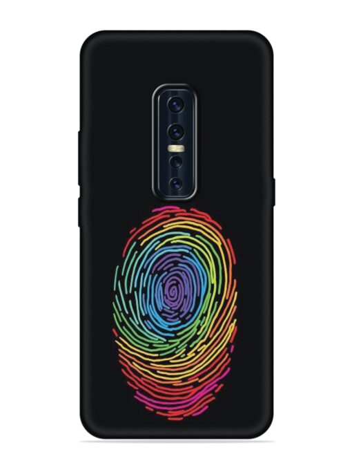 Fingerprint Of Thumb Art Embossed Soft Silicone Case for Vivo V17 Pro Zapvi