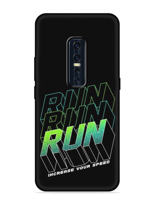 Run Embossed Soft Silicone Case for Vivo V17 Pro Zapvi