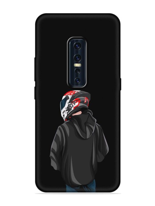 Motorcycle Rider Embossed Soft Silicone Case for Vivo V17 Pro Zapvi