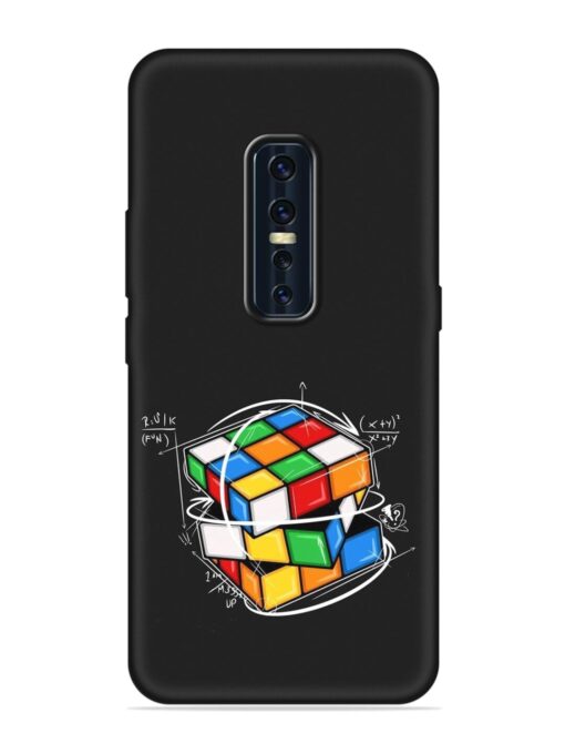 Cubik Vector Embossed Soft Silicone Case for Vivo V17 Pro Zapvi