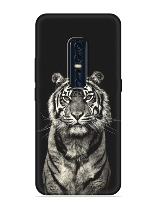 Tiger Art Embossed Soft Silicone Case for Vivo V17 Pro Zapvi