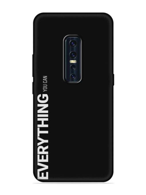 Everything You Can Embossed Soft Silicone Case for Vivo V17 Pro Zapvi