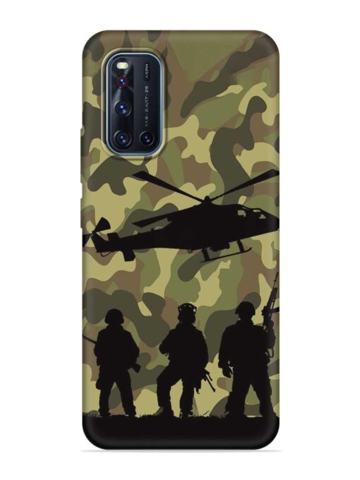 Army Heros Embossed Soft Silicone Case for Vivo V19 Zapvi