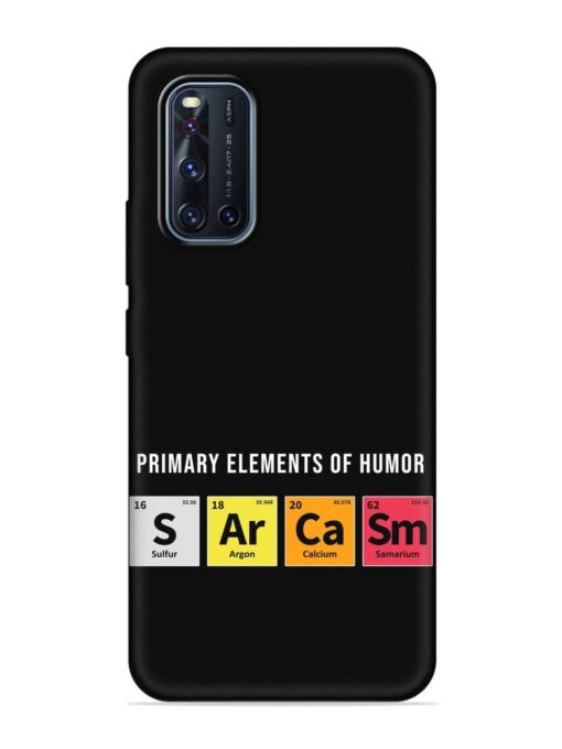 Primary Elements Humor Embossed Soft Silicone Case for Vivo V19 Zapvi