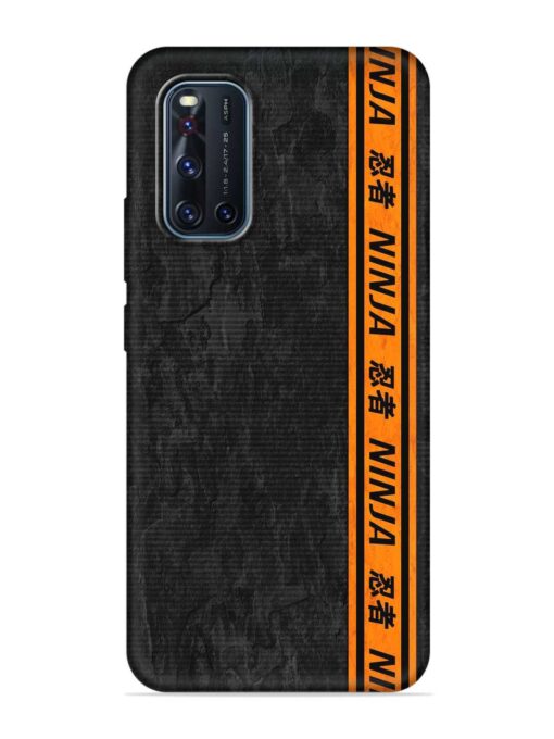 Ninja Srtips Embossed Soft Silicone Case for Vivo V19 Zapvi