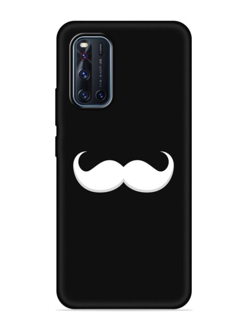 Mustache Vector Embossed Soft Silicone Case for Vivo V19 Zapvi