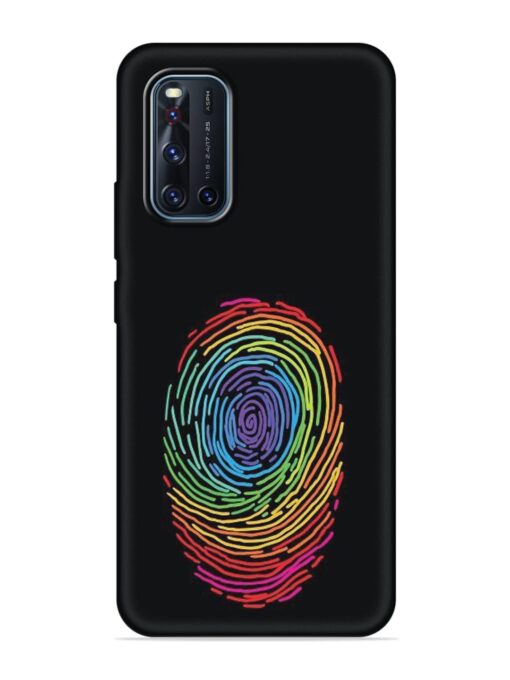 Fingerprint Of Thumb Art Embossed Soft Silicone Case for Vivo V19 Zapvi