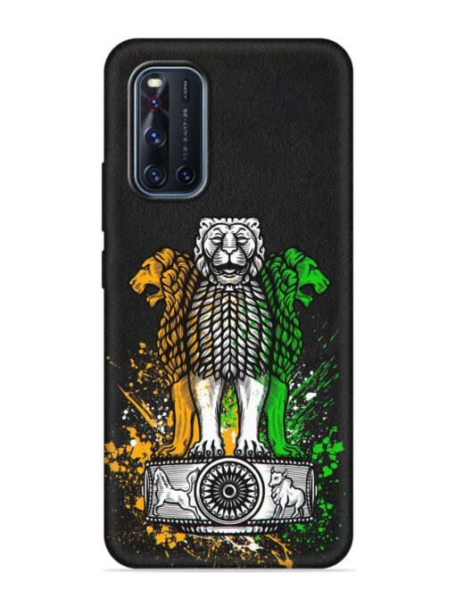 Pillars Of Ashoka Embossed Soft Silicone Case for Vivo V19 Zapvi