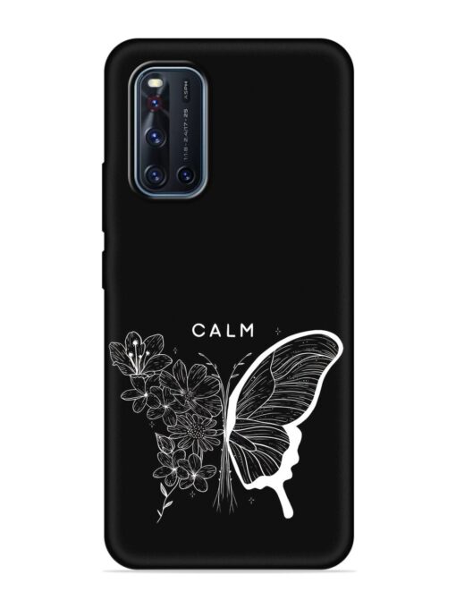 Calm Embossed Soft Silicone Case for Vivo V19 Zapvi