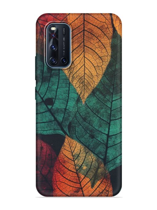 Leaves Artwork Embossed Soft Silicone Case for Vivo V19 Zapvi