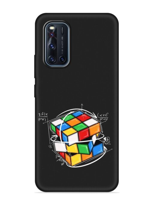 Cubik Vector Embossed Soft Silicone Case for Vivo V19 Zapvi