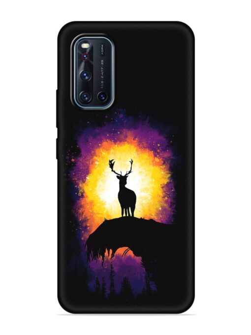 Elk Animal Art Embossed Soft Silicone Case for Vivo V19