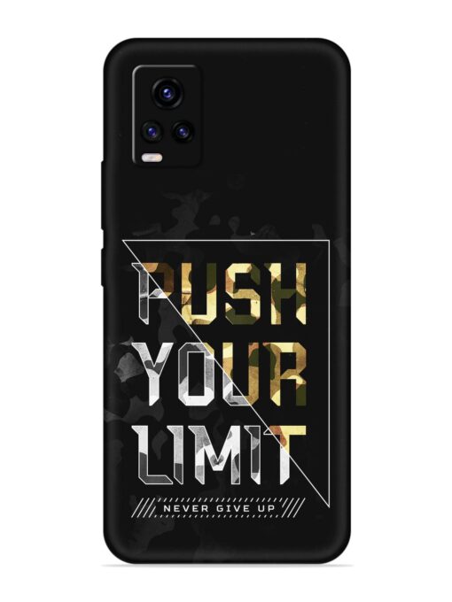 Push Your Limits Embossed Soft Silicone Case for Vivo V20 Zapvi