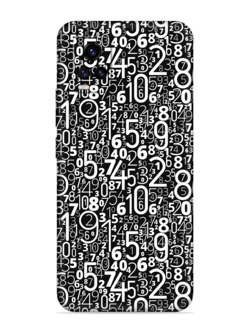 Many Numbers Different Embossed Soft Silicone Case for Vivo V20 Zapvi