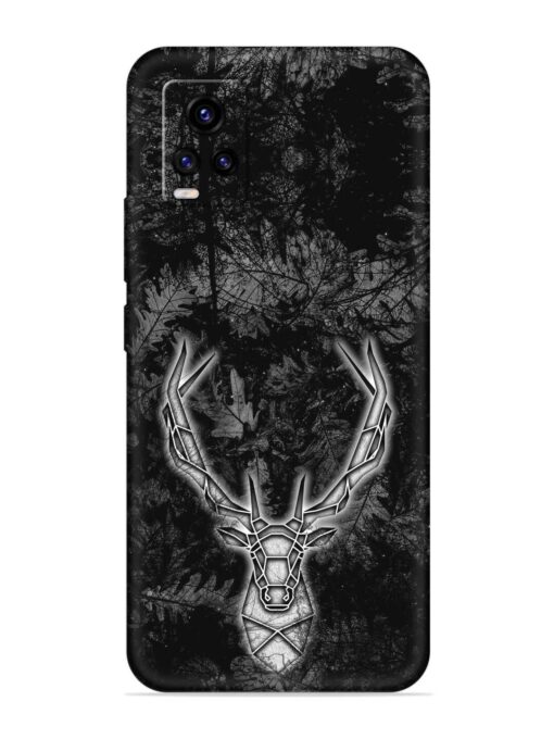 Ancient Deer Embossed Soft Silicone Case for Vivo V20 Zapvi