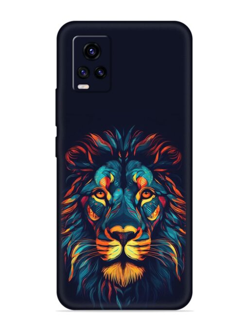 Colorful Lion Embossed Soft Silicone Case for Vivo V20 Zapvi