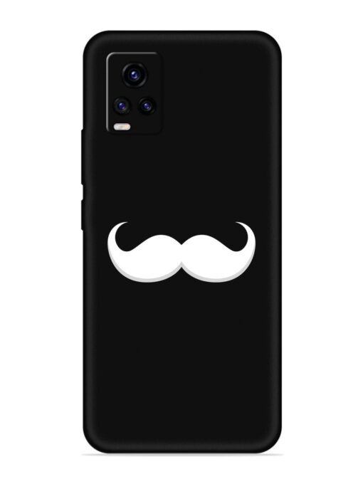 Mustache Vector Embossed Soft Silicone Case for Vivo V20 Zapvi