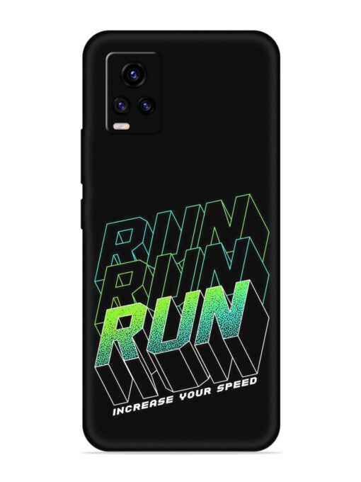 Run Embossed Soft Silicone Case for Vivo V20 Zapvi