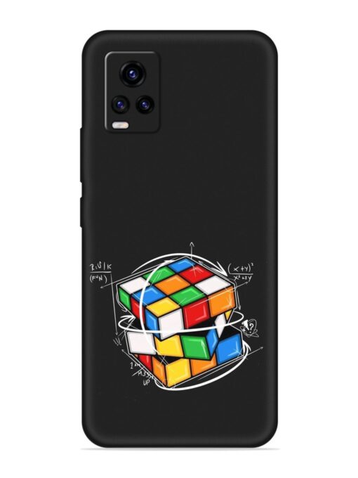 Cubik Vector Embossed Soft Silicone Case for Vivo V20 Zapvi