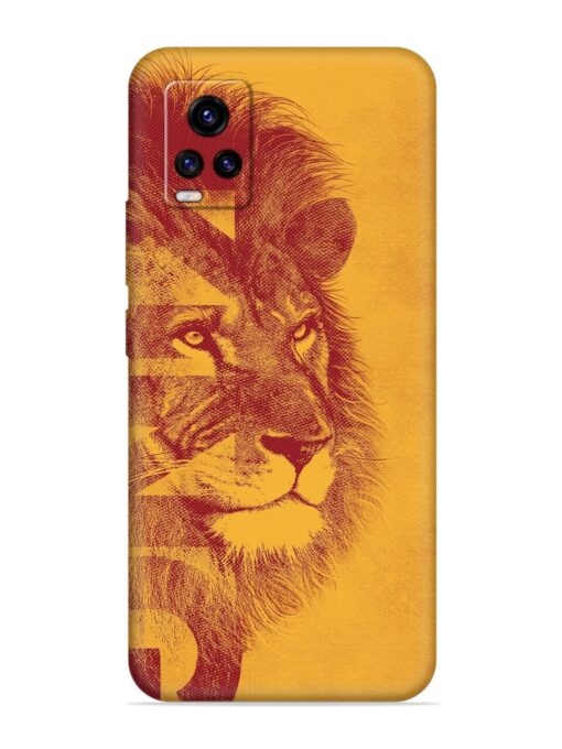 Gold Lion Crown Art Embossed Soft Silicone Case for Vivo V20 Zapvi