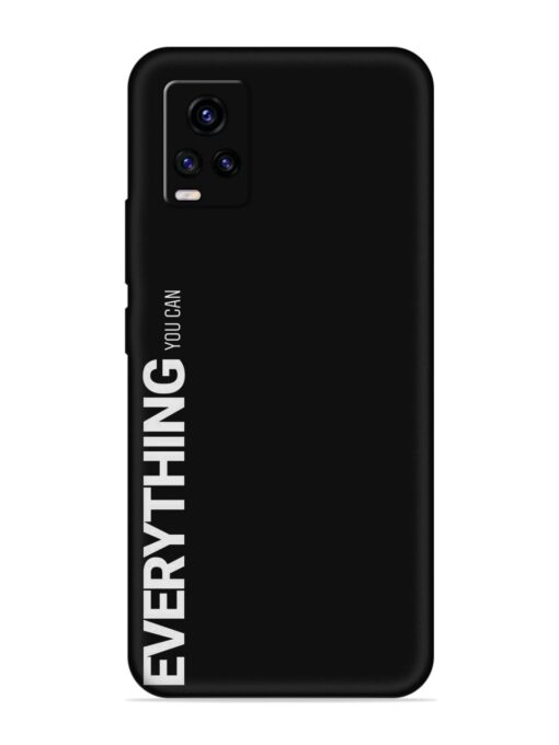 Everything You Can Embossed Soft Silicone Case for Vivo V20 Pro Zapvi