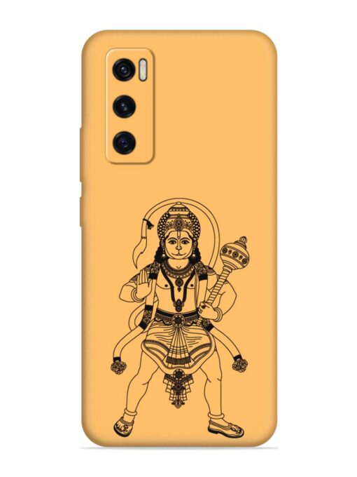 Indian God Hanuman Embossed Soft Silicone Case for Vivo V20 Se Zapvi