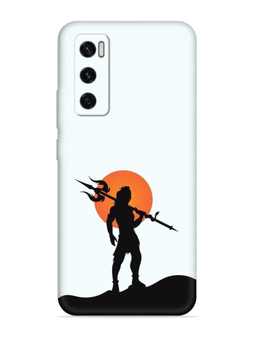 Lord Mahadev Trendy Embossed Soft Silicone Case for Vivo V20 Se Zapvi