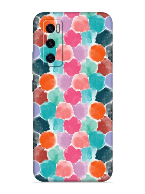 Colorful Seamless Pattern Embossed Soft Silicone Case for Vivo V20 Se Zapvi