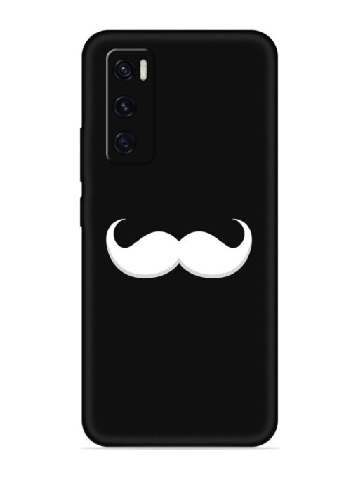 Mustache Vector Embossed Soft Silicone Case for Vivo V20 Se Zapvi