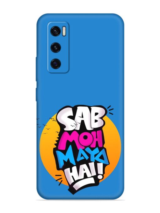 Sab Moh Moya Embossed Soft Silicone Case for Vivo V20 Se Zapvi