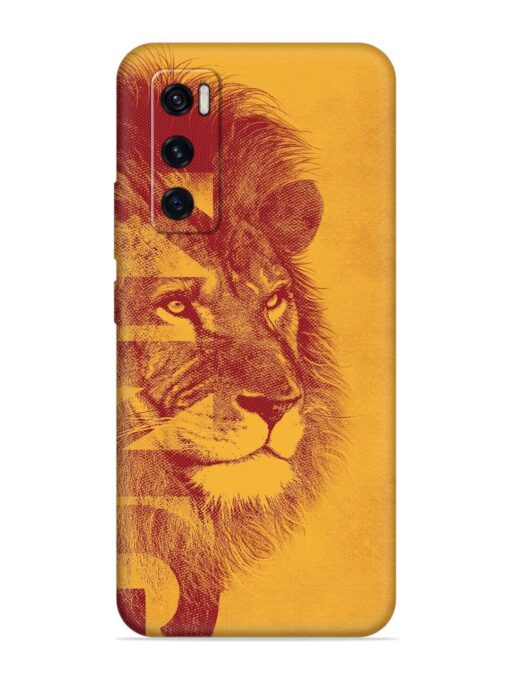 Gold Lion Crown Art Embossed Soft Silicone Case for Vivo V20 Se Zapvi