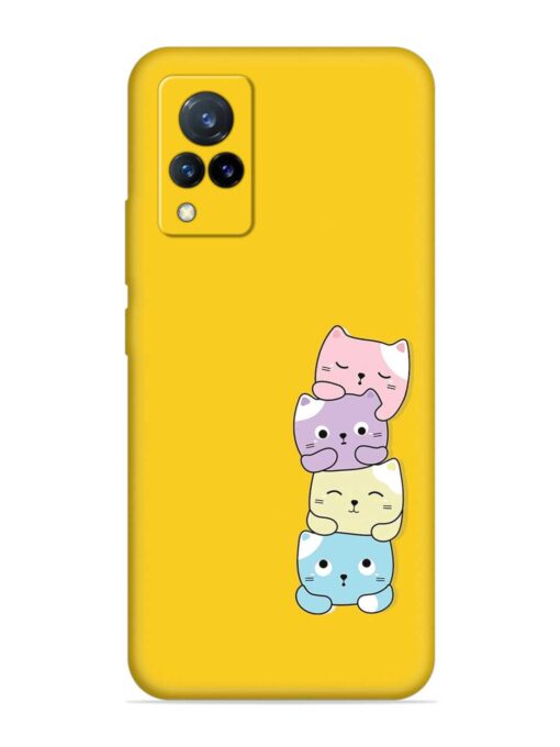 Cartoon Anime Embossed Soft Silicone Case for Vivo V21 (5G)