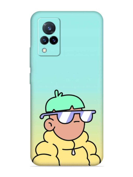 Doodles Cool Character Embossed Soft Silicone Case for Vivo V21 (5G) Zapvi