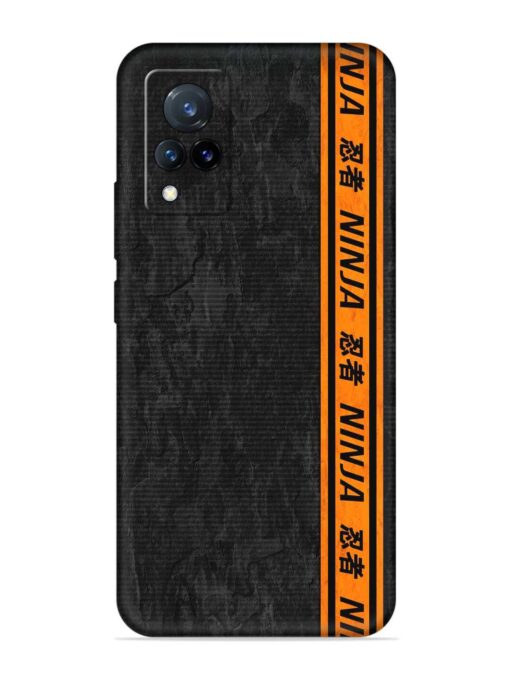 Ninja Srtips Embossed Soft Silicone Case for Vivo V21 (5G)