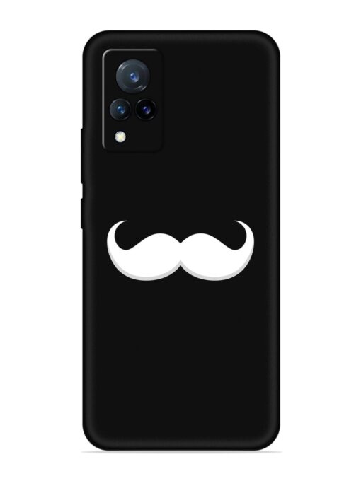 Mustache Vector Embossed Soft Silicone Case for Vivo V21 (5G) Zapvi