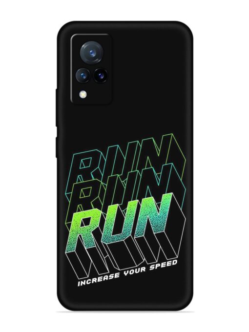 Run Embossed Soft Silicone Case for Vivo V21 (5G)