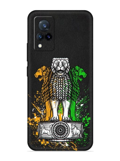 Pillars Of Ashoka Embossed Soft Silicone Case for Vivo V21 (5G) Zapvi